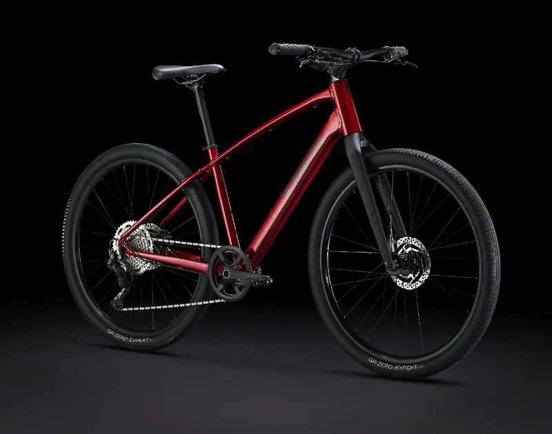Trek Dual Sport 3 Gen 5 Hybrid Bike 2023 in Crimson Red-6